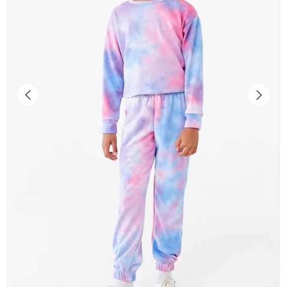 Girls Tie Dye Jogger Set Factory Sale 